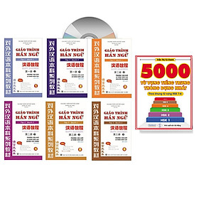 Combo trọn bộ giáo trình hán ngữ 6 quyển phiên bản bài khoá có thuyết minh tiếng việt (ngữ pháp có hổ trợ dịch tiếng Việt) +5000 từ vựng thông dụng nhất theo khung HSK1 đến HSK6