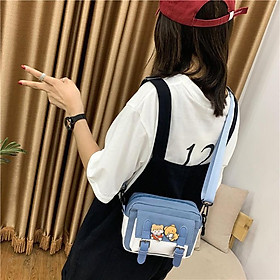 Túi tote vải canvas nữ đẹp đeo chéo đi học nhỏ gọn cute dễ thương giá rẻ TV08