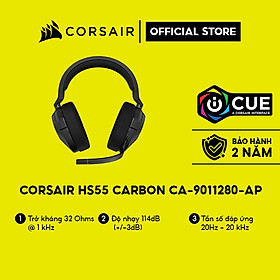 Tai nghe không dây Corsair HS55 Carbon CA-9011280-AP Hàng chính hãng