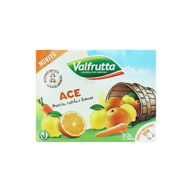 Nước Ép ACE Cam,CàRốt,Chanh Valfrutta 3x200ml