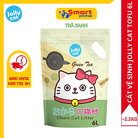 Cát Vệ Sinh Mèo Đậu Nành Cao Cấp Không Bụi Vón Nhanh - JollyCat Tofu 6L