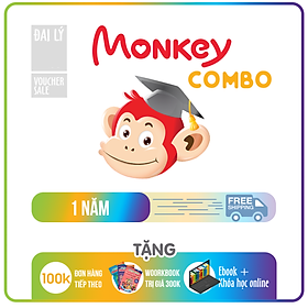 Combo 4 Monkey Mã Giấy - Monkey Junior, Stories, Math, Vmonkey