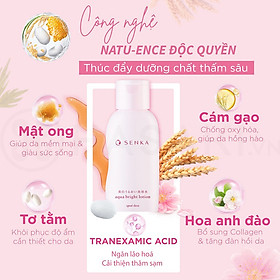 Nước Dưỡng Da Senka Sáng Hồng, Mờ Thâm Sạm 200ml Aqua Bright Lotion