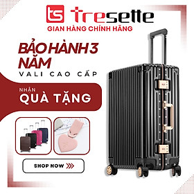 SIZE 24 INCH Vali khóa sập nhập khẩu Hàn Quốc Tresette 6136