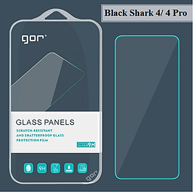 Bộ 2 Kính Cường Lực Gor Cho Xiaomi Black Shark 4 / Black Shark 4 Pro Trong Suốt Vuốt Mượt ( Fullbox ) - Hàng Nhập Khẩu.