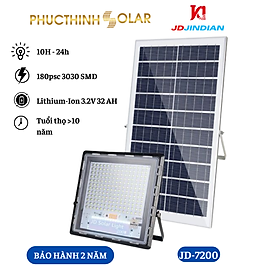 Mua Đèn Năng Lượng Mặt Trời 200W Jindian JD-7200 Cảm Biến Ánh Sáng  Có Remote  Chống Nước Tuyệt Đối | Phúc Thịnh Solar