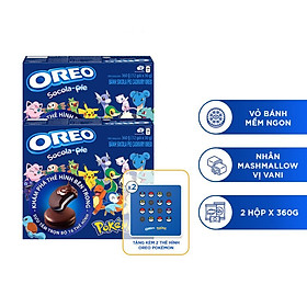 Hình ảnh Combo 2 Hộp Bánh OREO Socola Pie 2x360g