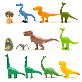 Bộ 12 mô hình phim Chú Khủng Long tốt bụng - The Good Dinosaur (cao 2.5-7 cm)