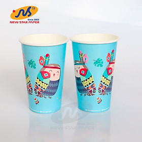 Mua Ly giấy 16oz ~ 472ml - Lốc 50 ly giấy có họa tiết