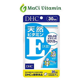 Viên uống DHC bổ sung Vitamin E Hỗ trợ sáng da chống oxy hóa 30 ngày