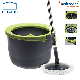Bộ Lau Nhà Mini Thép Không Gỉ Ettom Lock&Lock ETM498 - 2 Bông Lau