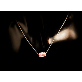 Dây chuyền bạc mix lu thống Đào hoa DC008