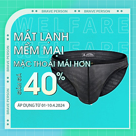 Quần Lót Nam Tam Giác Thương Hiệu Brave Person B1124 - Kiểu dáng thời trang phù hợp xu hướng giới trẻ - Chất liệu thun cao cấp co dãn 4 chiều - Thiết kế dạng lưới thoáng mát, mềm mịn