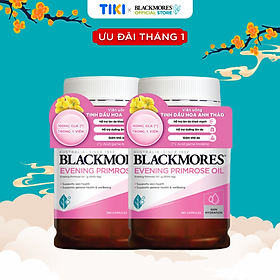 Combo 2 Lọ Tinh Dầu Hoa Anh Thảo Hỗ Trợ Cân Bằng Nội Tiết Tố Blackmores Evening Primrose Oil 190 Viên/Lọ