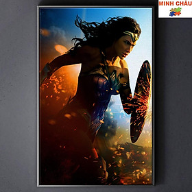 Tranh Canvas Tranh treo tường trang trí SIÊU ANH HÙNG - WONDER WOMEN 7