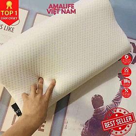 Mua Gối Cao Su Non Người Lớn Chống Đau Cổ Vai Gáy Chính Hãng Amalife Kích Thước 50x30x10cm