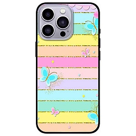 Ốp lưng dành cho Iphone 13 Mini - Iphone 13 - Iphone 13 Pro - Iphone 13 Pro Max - Bướm Cầu Vồng