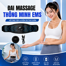 Đai Massage Bụng EMS Cao Cấp – Nhiều Chế Độ Massage, Hỗ Trợ Tập Luyện Và Thư Giãn