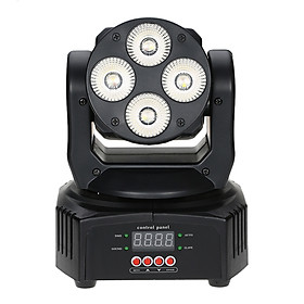 Bộ 4 Đèn LED Mini RGBW Xoay Ánh Sáng 14/16 Kích Hoạt Âm Thanh (50W) (Đầu US)