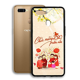 Ốp Lưng Kính Cường Lực cho điện thoại Oppo A7 - 03029 7982 HPNY 24 - Tết đoàn viên - Hàng Chính Hãng