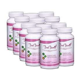 Breast Enhancement Pills - Vegan Friendly - 3 Month Supply | #1 Natural Way to a Fuller, Firmer Look by BUST BUNNY