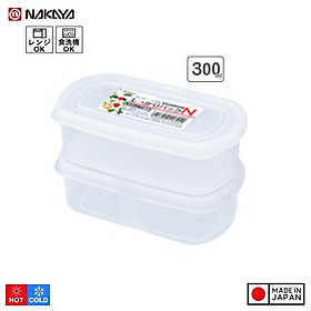 Mua Set 02 hộp đựng thực phẩm Nakaya Firm Pack N 300ml x2 - Hàng nội địa Nhật Bản (#Made in Japan) |#K169| |#300ml|
