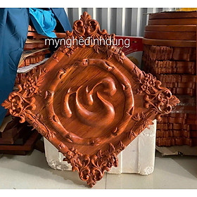 Mua Tranh chữ tâm bằng gỗ hương đá kt 48x48x3.5cm