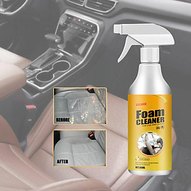 Car Foam Cleaner, Car Upholstery Stain Removal Spray, High Effective Multipurpose for Car Ceiling Seat Fabric Washing Kitchen Carpet Upholstery