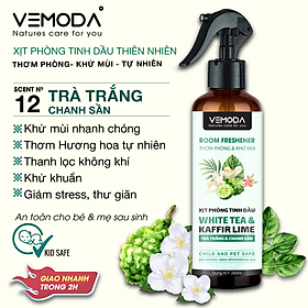 Hình ảnh Review Xịt phòng nước hoa tinh dầu Trà Trắng Vemoda giúp thơm phòng, thanh lọc không khí, thư giãn