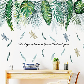 Mua Sticker Giấy Dán Tường Decal Dán tường Mẫu Hoa Lá Cực Xinh ZH024