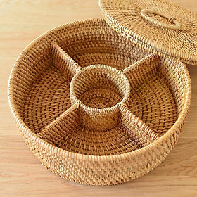 Mua Khay mây  hộp mây đựng mứt  bánh kẹo