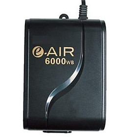 Máy sủi khí bể cá 2 vòi siêu êm, siêu tiết kiệm điện GEX e-air 6000WB