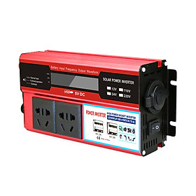 Power Inverter Vehicle Power Converter Universal Modified Sine Wave 1500W DC 12V to 220V AC