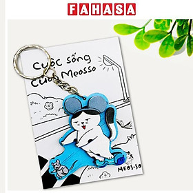 Móc Khóa Gỗ - Mèo Bắt Chuột - Meosso