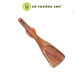Sạn Gỗ TS37 Xà Cừ Xẻng Lật Đảo Trở Chiên Xào Cáng Dài Có Đế Chân ( 31 x 8.5 cm ) - Đồ Gỗ Nhà Bếp Thương Hiệu Trường Sơn