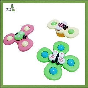 Set 3 con quay Spinner cho bé, Spinner con quay gắn tường,đồ chơi chong chóng dính tường,Spinner hình con vật dễ thương