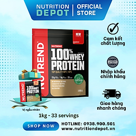 [QUÀ TẶNG] Sữa tăng cơ cho người tập gym - Whey Protein Nutrend 100% (Túi 1kg x 33 lần dùng) - Nutrition Depot Vietnam