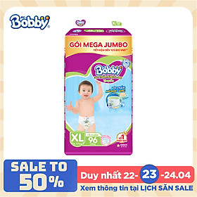 Tã Quần Bobby - Đệm Lưng Thấm Mồ Hôi XL96 (96 Miếng)