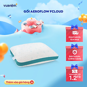 Mua Gối cao cấp Memory Foam Aeroflow FCloud 43x63cm nâng đỡ đốt sống cổ  phân tán lực đều chống đau vai gáy  êm ái thoáng mát