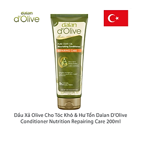 Dầu Xả Oliu Cho Tóc Khô Và Hư Tổn Dalan D'Olive Conditioner Nutrition Repairing Care (200ml)