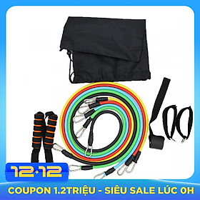 Bộ 5 Dây Ngũ Sắc Đàn Hồi Tập Thể Hình, Tập Gym miDoctor - Chính Hãng