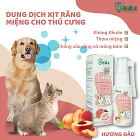 xịt thơm miệng thú cưng hương đào Vkill 30ml an toàn, lành tính