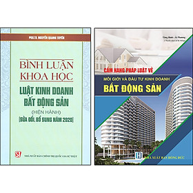 [Download Sách] Combo 2 Cuốn: Bình Luận Khoa Học - Luật Kinh Doanh Bất Động Sản (Hiện Hành)(Sửa Đổi, Bổ Sung Năm 2020) + Cẩm Nang Pháp Luật Về Môi Giới Và Đầu Tư Kinh Doanh Bất Động Sản