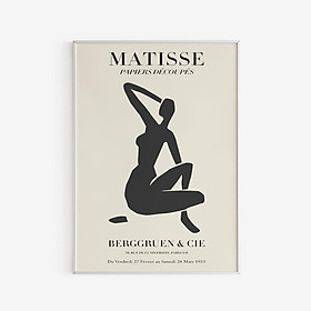 Tranh treo tường | Tranh Matisse Tate Modern - Woman Figure - Black - Neutral, Printable Wall Art, Matisse Poster