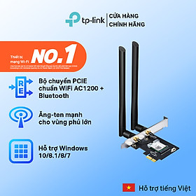 Bộ Chuyển Đổi Card Mạng Wifi TP-Link Archer T5E PCIe Bluetooth 4.2 Chuẩn AC1200 - Hàng Chính Hãng