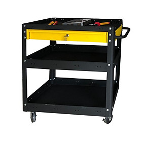 Mua Xe đẩy 3 tầng màu đen hộc kéo vàng