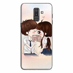 Ốp Lưng Dành Cho Điện Thoại Samsung Galaxy J8 2018 - Anime Học Sinh Hôn