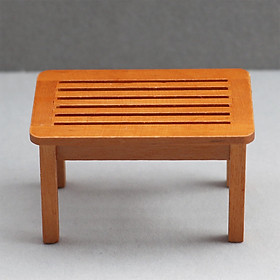 1:12 Scale Side Table Living Room Furniture Home Doll House Wooden Coffee Table Decor