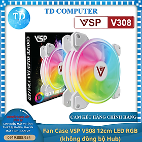 Mua Fan Case VSP V308 12cm LED RGB (không đồng bộ Hub) - Hàng chính hãng TECH VISION phân phối