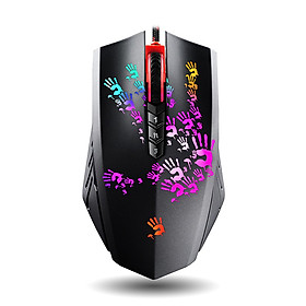 Chuột Chơi Game Có Dây A4tech A60 4000DPI 8 Nút Đen - Hàng Chính Hãng